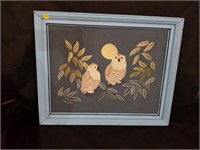 Framed Owl Embroidery
