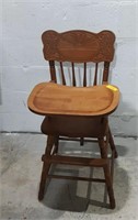 Vintage Pressback High Chair K10C