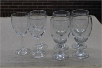 Wine/Goblet glasses - 7 total