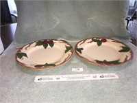 2- Franciscan Apple Round Platters