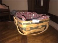 Longaberger Bayberry Basket w/ Liners