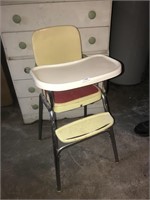 Vintage High Chair with Tray