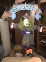 Welcome Halloween Witch Door Hanging