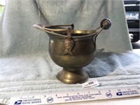 Small Brass Bucket with Handle