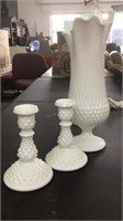 Hobb nail vase and candle holder set