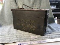 Nice Vintage Metal Ammo Box