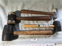 Rubber Mallets & Body Hammer Lot