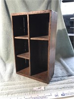 Antique Wood Shadow Box Shelf Ready to Hang