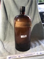 Vintage Sharpe & Dohme Amber Pharmacy Bottle