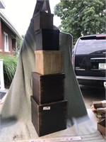 Wood Decorative Square Nesting Boxes