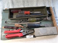 Lot of Hand Tools - Chisels -Snips - Etc