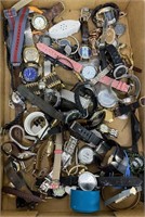 Lot of Mixed Watches, Parts, and Bands