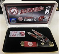 2015 Steel Warrier Alabama Nat. Champs Pocketknife
