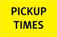 Pick Up Is Thur, Fri, Sat Following Auction Close