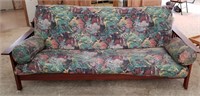 Futon With South Western Pad and Wood Frame
