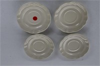 Off white saucers (set of 4)