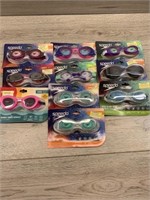 10 pair swim goggles