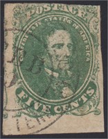 CSA Stamps #1 Used with Southern Express Co. cance