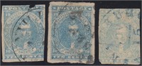 CSA Stamps #2 Used x3 with major faults CV $540