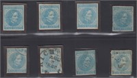CSA Stamps #6 x 16 Mint & Used, mostly good qualit