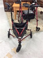 Three wheel rollator