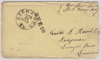 CSA Stampless Cover from Soldier to Louisiana with