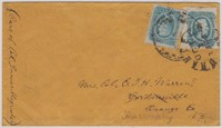 CSA Stamp Forwarded Cover #12 (2 singles, includin