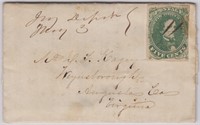 CSA Stamp #1 Folded Letter with manuscript Ivey De
