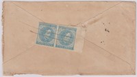 CSA Stamp #7 Pair tied on backflap of Cover by Ora