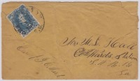 CSA Stamp SW Railroad #4 tied on Cover by black Ch