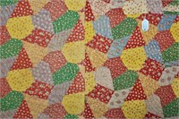 QUILT ABSTRACT PATTERN 76X 58"