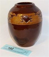 NATIVE AMERICAN POTTERY SIGNED SIOUX 4.5"