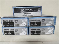 100 Rounds Federal .270