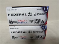 100 Rounds Federal .45ACP