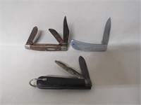 3 Case Folding Knives