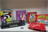 Game Lot - Uno, Racko, Name 5 & More