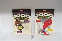 2 Marvel 1000 Dot to Dot Books