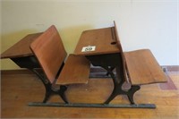 Vintage Double School Desk 56"x22"