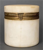 Italian Marble Jar with Lid Mid C.
