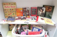 Large Basket Full of Books - Some Vintage