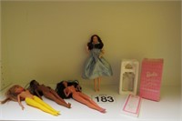 Barbie Lot w/ Porcelain Bride Ornament & More