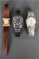 Stainless Steel & Gold-Tone Watches, Group of 3