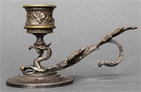 Art Nouveau Griffin Candle Holder Chamber Stick