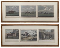 19th Century Equestrian Engravings, Pair