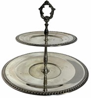 Silverplate Two Tier Serving Piece