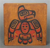Pacific Northwest Native American Hand Painted Box
