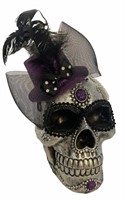 Couture Resin Halloween Skull