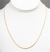 10K Yellow Gold Wheat Chain Necklace