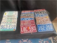 license plates 28pc 80s & 90s MO