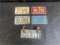 license plates 5 motorcycle plates